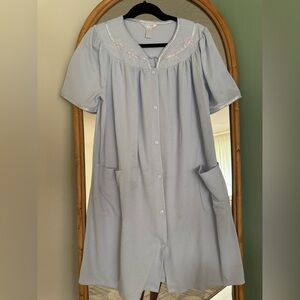 Adonna Blue Classic Robe with Soft Fabric